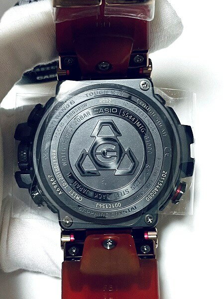 【未使用品】【即納】カシオ 海外仕様【MTG-B1000VL-4APR】ソーラー電波腕時計 G-SHOCK MT-G レッド Gショック 火山雷