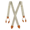 ナイジェル・ケーボン U.S. ARMY SUSPENDER LINEN IVORY サスペンダー MAIN LINE NIGEL CABOURN