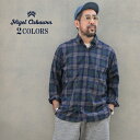 ナイジェル・ケーボン BRITISH OFFICERS SHIRT TYPE 2 CHECK 2 COLORS NIGEL CABOURN