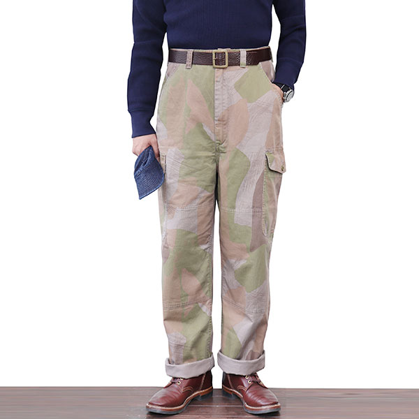 メンズファッション, ズボン・パンツ SALE NIGEL CABOURN LYBRO (SIZE:W28-W38) PIPED PANT CAMOUFLAGE GREEN