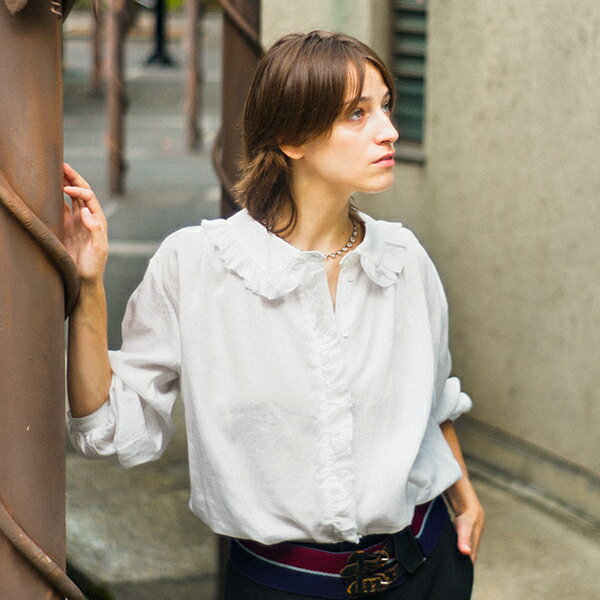 ナイジェル・ケーボン ウーマン　OLD FRENCH BLOUSE HEMP POPLIN 2 COLORS MAIN LINE NIGEL CABOURN WOMAN