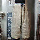 ナイジェル・ケーボン ウーマン INDIAN EASY PANT CHECKBLUE NIGEL CABOURN WOMAN