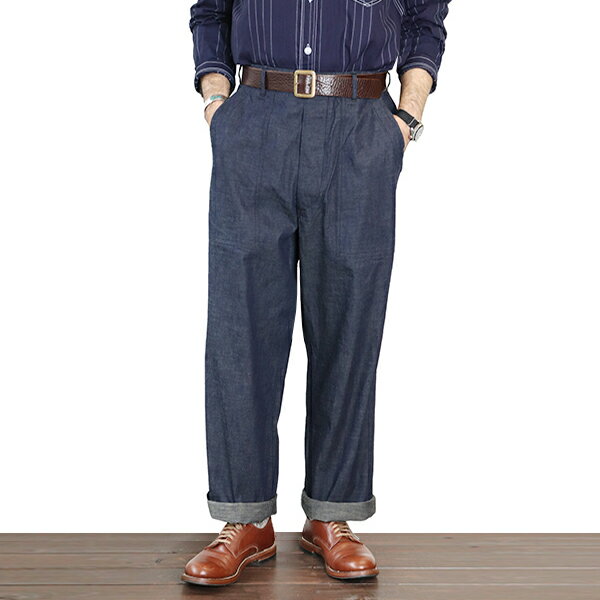 コロナ ユーティリティ (SIZE:W30-W36) UTILITY SLACKS 8.5oz HIGH DENSITY INDIGO DENIM MADE IN JAPAN THE CORONA UTILITY