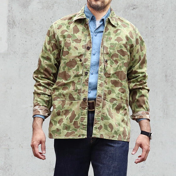 イーストマン レザー クロージング USMC SHIRT P-44 FROGSKIN CAMO HERRINGBONE TWILL EASTMAN LEATHER CLOTHING