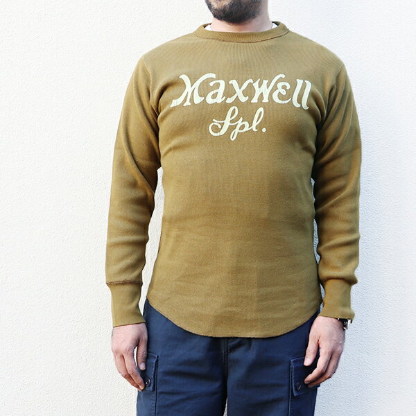 フリーホイーラーズ CREW NECK TYPE LONG SLEEVE UNDERWEAR MAXWELL SPECIAL HEAVY WEIGHT RIB OLIVE DRAB FREEWHEELERS