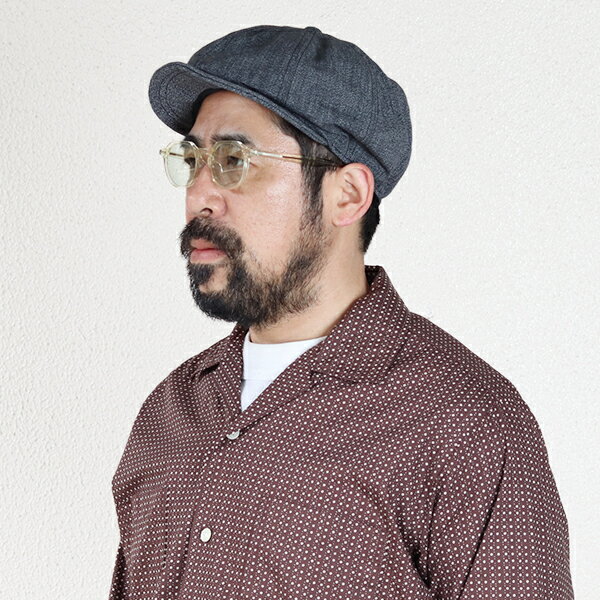 フリーホイーラーズ STEVEDORE 8 PANELS CAP 1910 - 1920s STYLE CASQUETTE BLACK PEPPER CHAMBRAY FREEWHEELERS