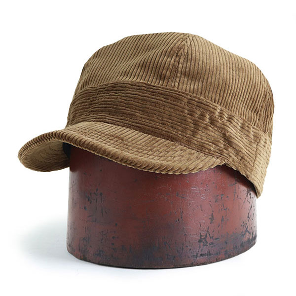 ֥ե꡼ۥ顼 GUTHRIE CAP 1920s  STYLE WORK CAP VINTAGE STYLE HEAVY CORDUROY CAMEL FREEWHEELERSפ򸫤