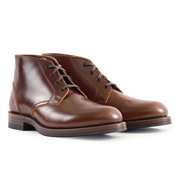 ジョン ロフグレン ブーツメーカー THE STEADFAST CHUKKA BOOTS SHINKI HIKAKU SHELL CORDOVAN COGNAC ..