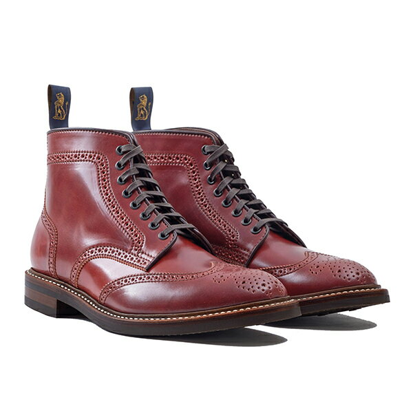  ե ֡ĥ᡼ GLOVER BROGUES SHINKI HIKAKU SHELL CORDOVAN RED BROW...