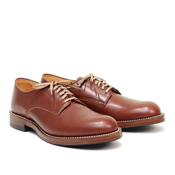 ジョン ロフグレン ブーツメーカー USN LOW QUARTER SHOES FRENCH CALFSKIN RUSSET BROWN MADE IN JAPAN サービスシューズ JOHN LOFGRE..