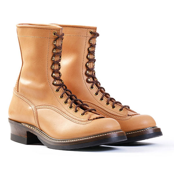 ジョン ロフグレン ブーツメーカー DONKEY PUNCHER BOOTS 8″ BADALASSI CARLO VEGETABLE TANNED LEATHER BONE JOHN LOFGREN BOOTMAKER