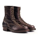 ジョン ロフグレン ブーツメーカー DONKEY PUNCHER BOOTS 8″ EZO SHIKA DEERSKIN BURNT DARK BROWN JOHN LOFGREN BOOTMAKER