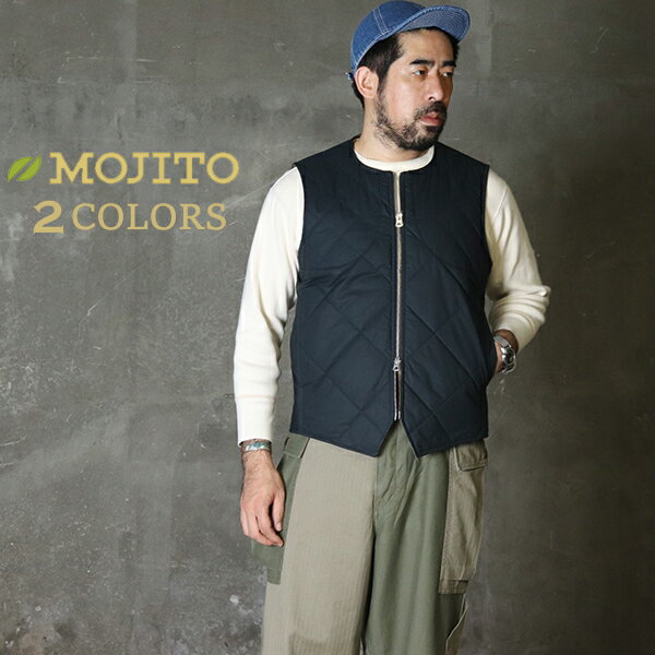 《SALE/セール》 モヒート ROOM No.206 VEST BRITISH MILLERAIN WAXED COTTON 2 COLORS MOJITO その1