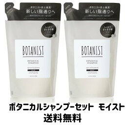 ボタニスト シャンプー 【送料無料】BOTANIST(ボタニスト) ボタニカル シャンプー モイスト しっとりまとまる髪 アプリコットとジャスミンの香り 425mL×2袋セット