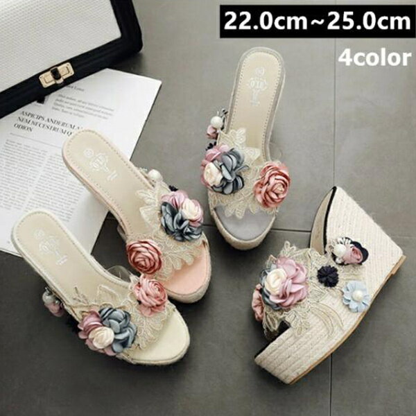 送料無料　ミュール レディース ウエッジソールサンダル クリアサンダル　痛くない 歩きやすい 厚底サンダルおしゃれ 厚底 美脚 サンダル 大きいサイズ 歩きやすい シューズ 春 夏　サンダル 22.0センチ～25.0センチ 4色