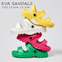 EVAサンダル 2WAY サンダル ビーチ アウトドア スポーツサンダル スリッパ ラバーサンダル つっかけ ぺたんこサンダル レディース ジュニア ビーサン ...