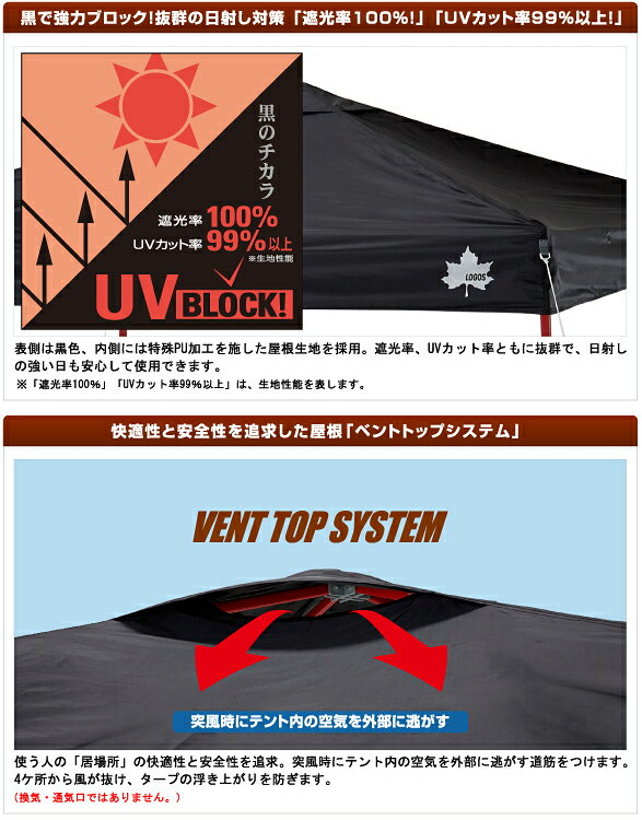 ロゴス LOGOSアウトドアQセットBlackタープ 220 タープ キャンプ バーベキュー サンシェード 日除け キャンプ 遮光率100% UVカット 簡単組み立て 収納バッグ付き 高さ調節可能71661014通販格安セール情報 楽天 通販