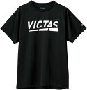 マラソン期間中 最大4％OFFクーポン＆P最大10倍 VICTAS ヴィクタス 卓球 プレイ ロゴ ティー PLAY LOGO TEE プラクティスシャツ Tシャツ メンズ レディース 吸汗速乾 抗菌 防臭 632101 1000