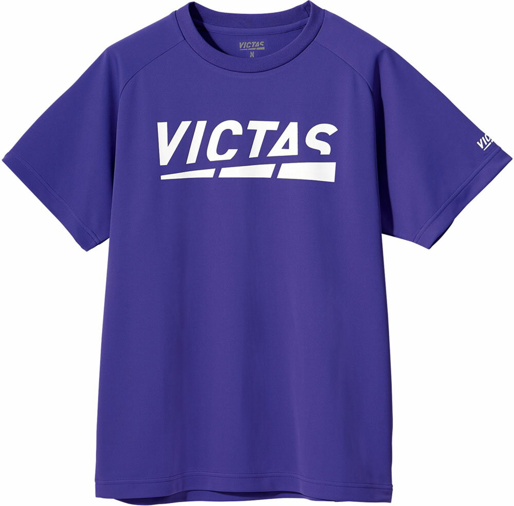  VICTAS ヴィクタス 卓球 プレイ ロゴ ティー PLAY LOGO TEE プラクティスシャツ Tシャツ メンズ レディース 吸汗速乾 抗菌 防臭 632101 8100