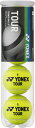 【GW期間限定5月6日まで!P最大10倍】 ヨネックス YONEX テニス ツアー 4個入ペット缶 PET缶 テニスボール 硬式テニス ITF公認 国際テニス連...