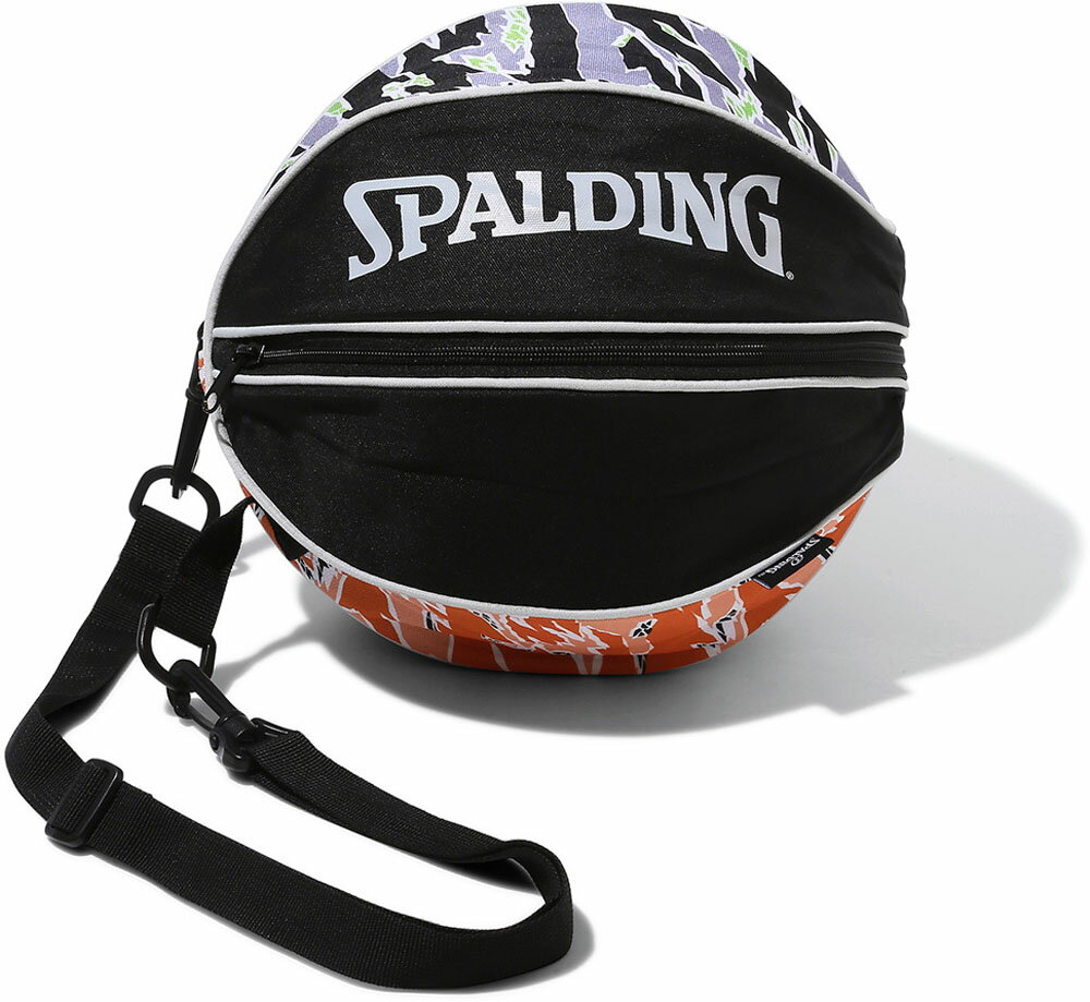 素材：ポリエステルサイズ：直径約27cm1960年代の有名な迷彩柄でもあるタイガーカモパターンを採用。7号球を1球収納可能なボールバッグ。（5号球、6号球も収納可能）バックル付で他のバッグに接続可能。