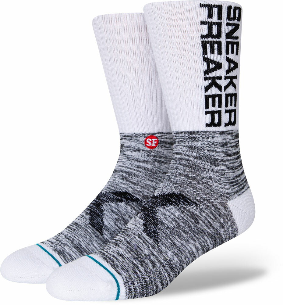 【5月20日限定 P最大10倍】 スタンス STANCE ソックス FREAKER WHITE A556A22FRE WHT