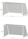 【7月26日2時まで 最大3%OFFクーポン&P最大10倍】 カネヤ KANEYA サッカー 少年用サッカーゴールネット PE60 白 組 K-1267 ジュニア キッズ ネット 部活 クラブ 練習 試合 体育 運動会 体育祭 球技大会 K1267
