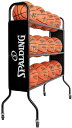【GW期間限定5月6日まで!P最大10倍】 スポルディング SPALDING バスケット ボールラック 12 グッズ 6864SP 12球収納 家庭用 体育館 ...