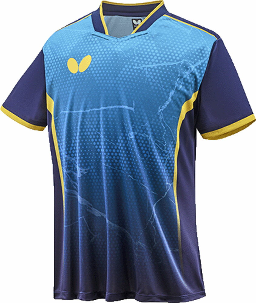 【12/15限定 15,000円以上で4%OFFクーポン】 バタフライ Butterfly 卓球 エリスター10 シャツ 男女兼用 ゲームシャツ トップス JTTA公認 軽量 吸水速乾 伸縮 試合 大会 練習 トレーニング チーム 部活 メンズ レディース 46280 123