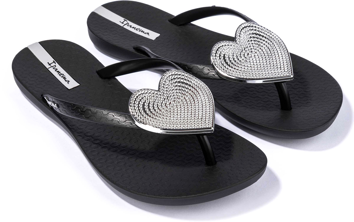 【5月18日限定 最大3 OFFクーポン＆P最大10倍】 Ipanema イパネマ WOMENS THONG SANDALS MAXI FASHION II ブラック シルバー SP82120553 2553