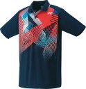 【5月18日 P最大10倍】 ヨネックス YONEX テニス ユニゲームシャツ 半袖 トップス 吸汗速乾 UVカット 制電 試合 大会 部活 クラブ チーム ト...