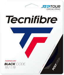 【マラソン期間中 最大4％OFFクーポン＆P最大10倍】 Tecnifibre テクニファイバー テニス 硬式テニスガット BLACK CODE 1．18 04GBL118XB