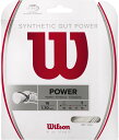 【GW期間限定5月6日まで!P最大10倍】 ウイルソン Wilson テニス シンセティックガット パワー16 ホワイト SYNTHETIC GUT POWER...