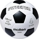 【7月26日2時まで 最大3%OFFクーポン&P最大10倍】 モルテン molten サッカー スウィーパー 4号球 ホワイト ブラック 白 黒 サッカーボール ボール 小学校高学年 中学生 練習 初心者 リフティング 真球性 耐久性 亀甲柄 FF451