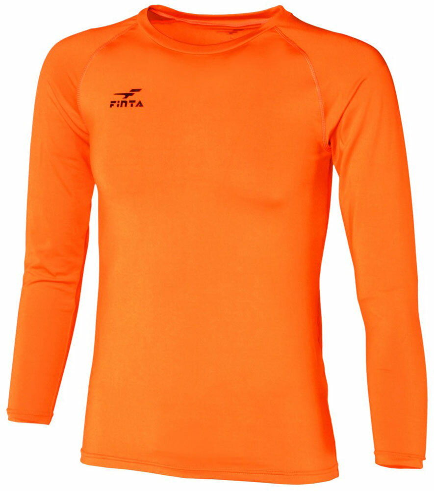 【11月20日から 最大4％OFFクーポン＆P最大10倍】 フィンタ FINTA サッカー JRストレッチL/Sクルーネックアンダーシャツ インナーウェア 長袖 子ども キッズ ロングスリーブ 着替え 丸首 学生 社会人 部活動 クラブ活動 サークル FT5998 6100