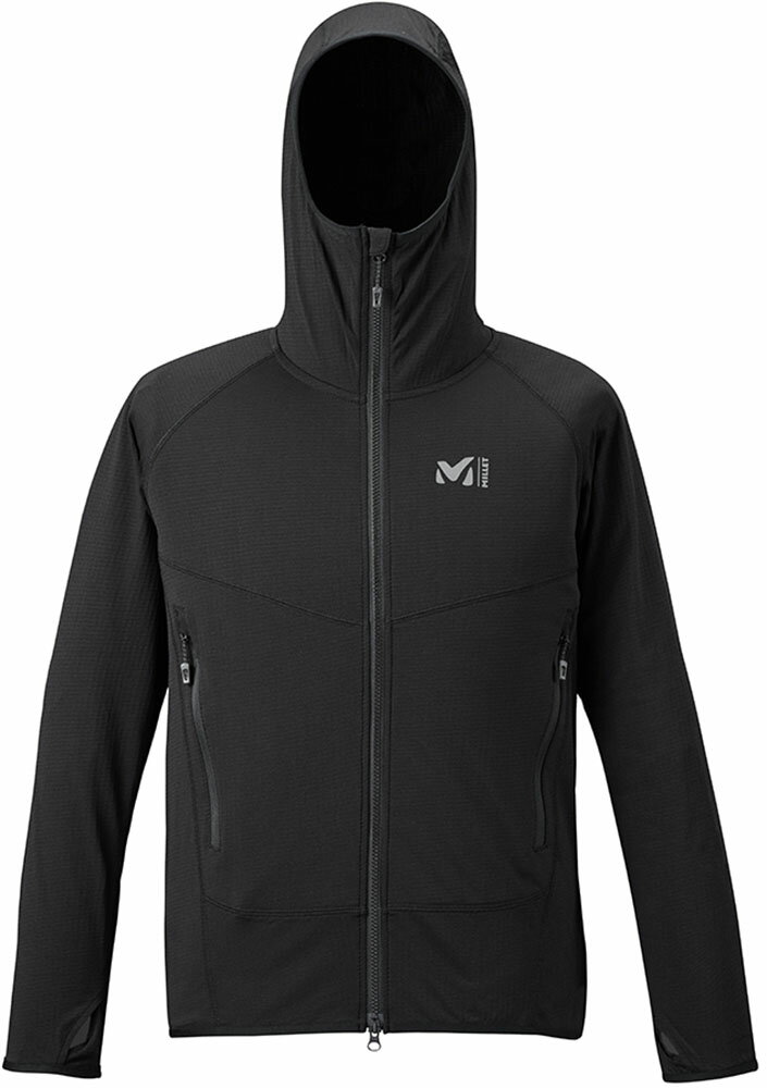 【5月30日限定 P最大10倍】 MILLET ミレー アウトドア ドライ グリッド フーディ DRY GRID HOODIE メンズ フリースジャケット 断熱効果 フルジップ フーディ 通気性 寒さ対策 登山 ハイキング MIV02040 0247