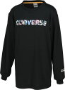 【GW期間限定！5000円以上で3%OFFクーポン】 CONVERSE コンバース バスケット JRプリントロングスリーブシャツ Tシャツ 長袖 ロンT 吸汗速乾 バスケ ミニバス チーム 部活 トレーニング 移動 練習 プラクティス 子ども 子供 キッズ こども CB432356L 1911