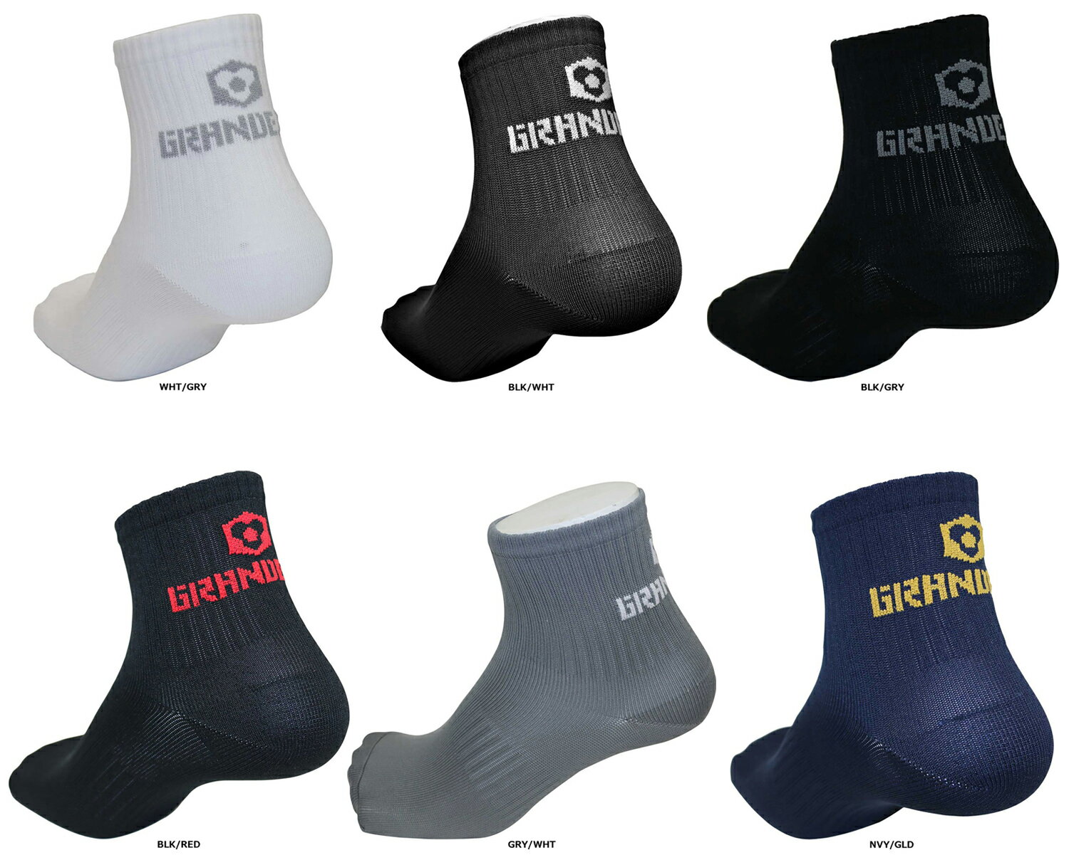 【12月3日20時から 全品5%OFFクーポン&P最大10倍】 グランデエフピー GRANDE.F.P フットサル GRANDE.F.P ベーシックハーフソック...