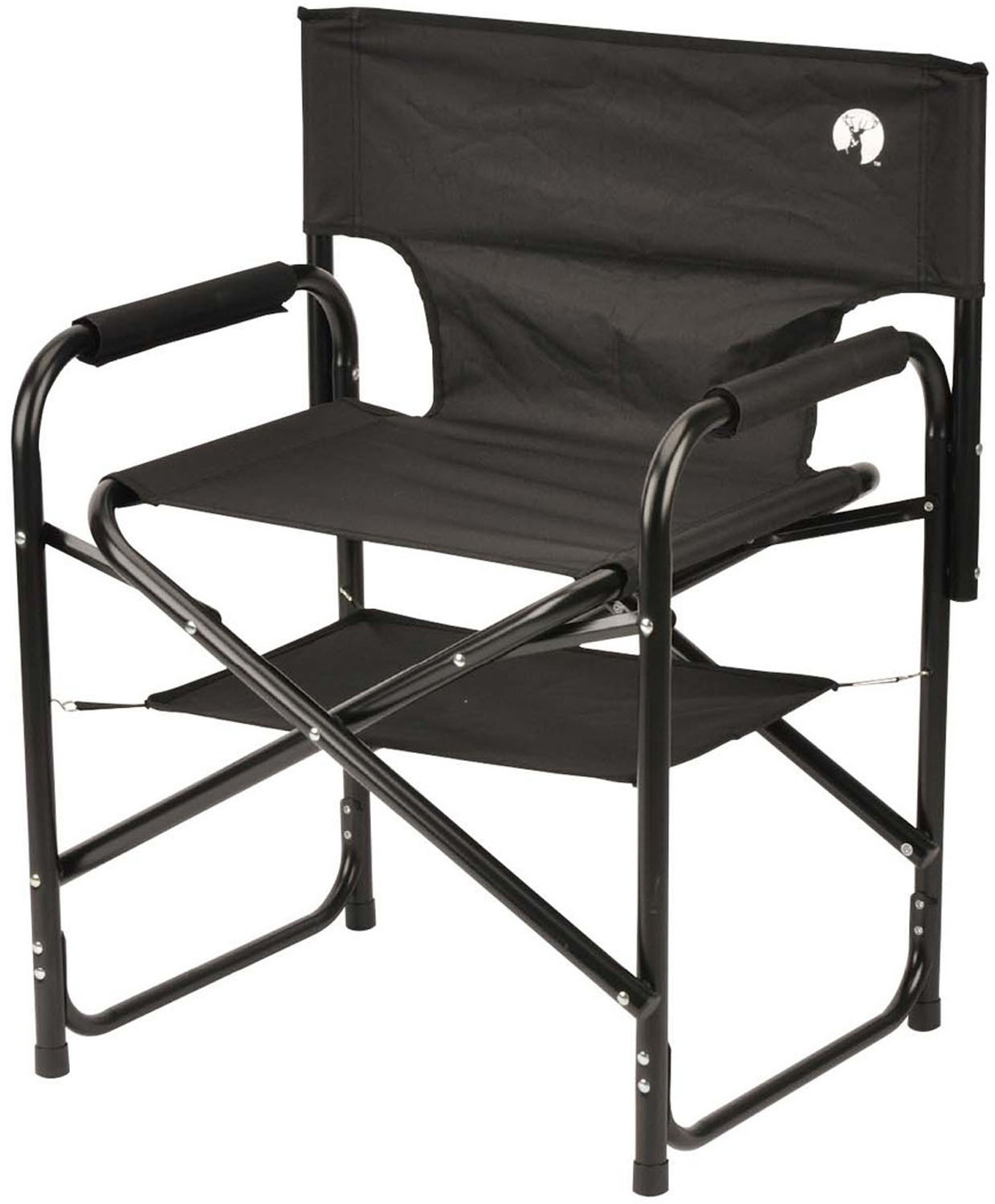 【12月1日 最大4％OFFクーポン＆P最大10倍】 キャプテンスタッグ CAPTAIN STAG アウトドア 棚モック付きアルミディレクターチェア ブラック UC1880