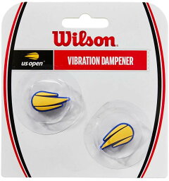 【4月20日 最大6000円OFFクーポン＆P最大10倍】 Wilson ウイルソン テニス ダンプナー US OPEN FLAME DANPENER 2個入り イエロー テニスラケット用振動止め 衝撃吸収 振動吸収 ラケットアクセサリー 部活 練習 試合 WR84055010