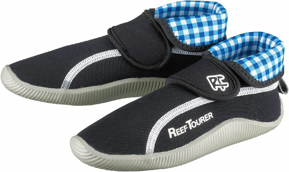 【10月18日まで 最大3％OFFクーポン＆P最大10倍】 リーフツアラー Reef Tourer マリン ハイカットマリンシューズ 子ども用 子供 キッズ 小学生 靴 水遊び 川遊び 磯遊び 海 海水浴 キャンプ レジャー シュノーケリング 水中 マリン用品 RA0102 BK
