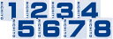 【GW期間限定5月6日まで!P最大10倍】 ニチヨー NICHIYO スタンダード旗 同色8枚セット ブルー No.1−No.8 H120BS