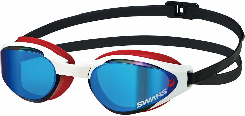  SWANS スワンズ スイミング レーシングクッション付き スイミングゴーグル ミラータイプ ゴーグル 水泳 スイミング スイマー 水中メガネ 競泳 レーシング SR81MPAF SMBL