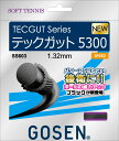【5月23日20時から 最大3%OFFクーポン&P最大10倍】 ゴーセン GOSEN テニス ソフトテニス ガット TECGUT 5300 ブラック ソフトガッ...