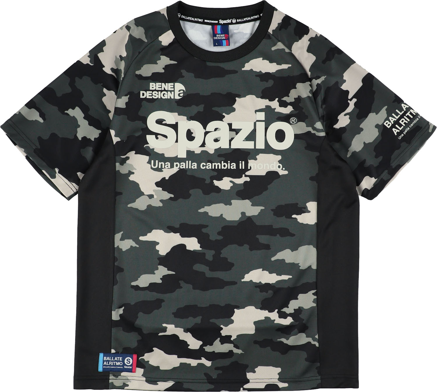 【12月3日20時から 全品5%OFFクーポン&P最大10倍】 スパッツィオ Spazio フットサル Jr.カモフラプラシャツ GE0381 02