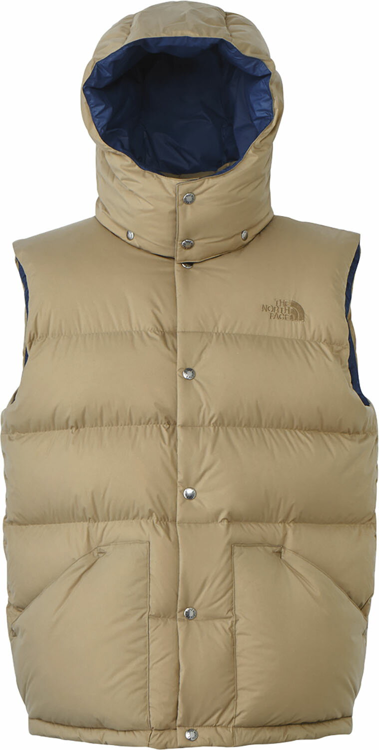 【全品5％OFFクーポン！マラソン開始4時間限定！】 THE　NORTH　FACE ノースフェイス アウトドア キャンプシェラベスト メンズ CAMP Sierra Vest ダウンベスト ベスト 静電 中綿 撥水 ロゴ入り フード取り外し デタッチャブルフード ND92231