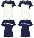 【GW期間限定5月6日まで!P最大10倍】 フィラ FILA テニス ゲームシャツ レディース ウェア テニスウェア 半袖 バックホールメッシュ フラワーリング...