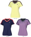 【GW期間限定5月6日まで!P最大10倍】 フィラ FILA テニス ゲームシャツ レディース ウェア テニスウェア 半袖 エンボスドットメッシュ バックホール...