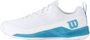 【GW期間限定5月6日まで!P最大10倍】 ウイルソン Wilson テニス RUSH PRO 4.5 OMNI WHITE/ATOMIC BLUE 7 WRS...
