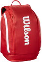 【GW期間限定5月6日まで!P最大10倍】 ウイルソン Wilson テニス SUPER TOUR WILSON RED BACKPACK RED WR8036...